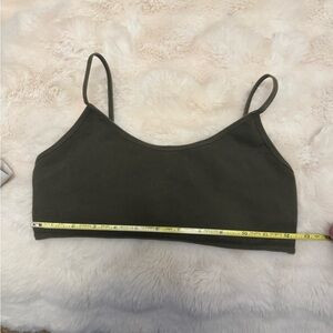 Indigo Luna Olive Green Organic cotton Bralette